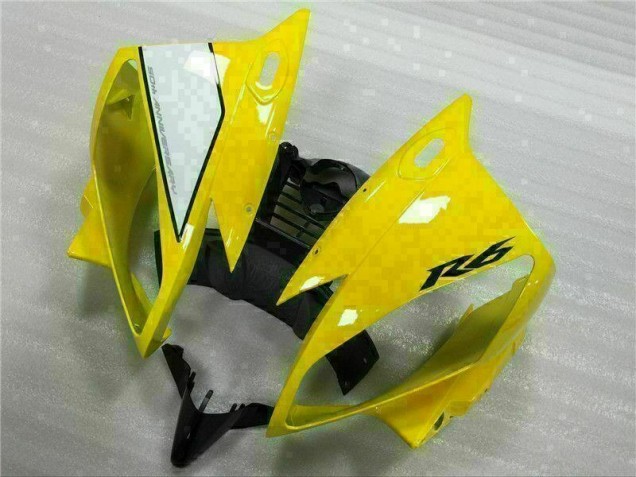 2006-2007 Jaune Blanc Noir Yamaha YZF R6 Carénages Moto 2006-2007 Jaune Blanc Noir Yamaha YZF R6 Carénages Moto
