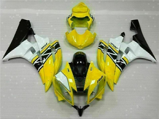2006-2007 Jaune Blanc Noir Yamaha YZF R6 Carénages Moto 2006-2007 Jaune Blanc Noir Yamaha YZF R6 Carénages Moto