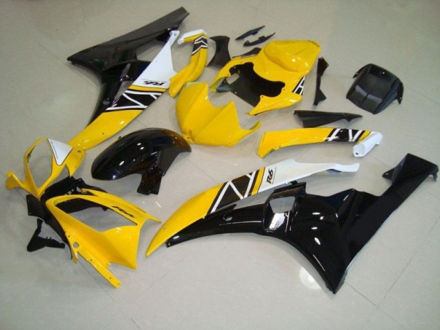 2006-2007 Jaune Yamaha YZF R6 Kit Carénages Motos Complet 2006-2007 Jaune Yamaha YZF R6 Kit Carénages Motos Complet
