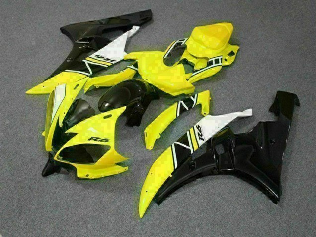 2006-2007 Jaune Yamaha YZF R6 Kit Carénages Motos & Plastique 2006-2007 Jaune Yamaha YZF R6 Kit Carénages Motos & Plastique