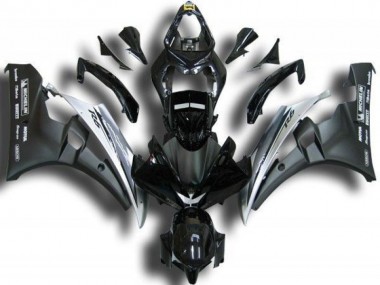 2006-2007 Noir Blanc Yamaha YZF R6 Carénage Moto