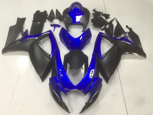 2006-2007 Noir Bleu Suzuki GSXR 600/750 Carénages Moto 2006-2007 Noir Bleu Suzuki GSXR 600/750 Carénages Moto