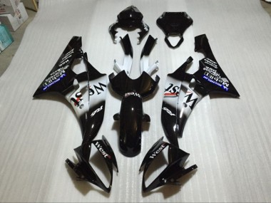 2006-2007 Noir Brillant Yamaha YZF R6 Carénage Moto