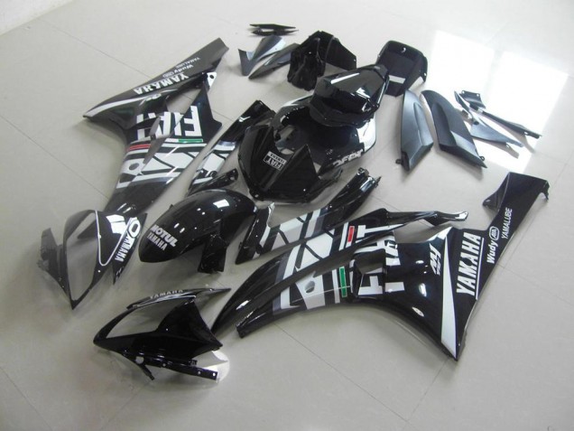 2006-2007 Noir Fiat Yamaha YZF R6 Carénage Moto 2006-2007 Noir Fiat Yamaha YZF R6 Carénage Moto