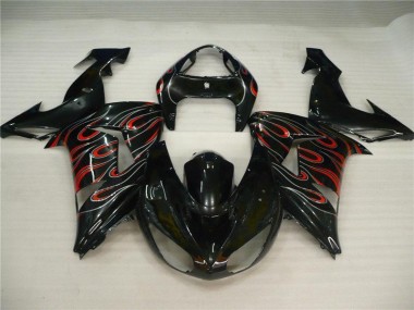 2006-2007 Noir Gris Rouge Kawasaki ZX10R Carénage Moto