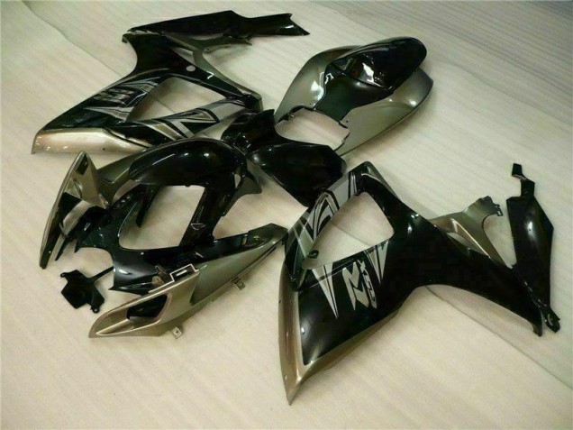 2006-2007 Noir Gris Suzuki GSXR 600/750 Carénage Moto 2006-2007 Noir Gris Suzuki GSXR 600/750 Carénage Moto