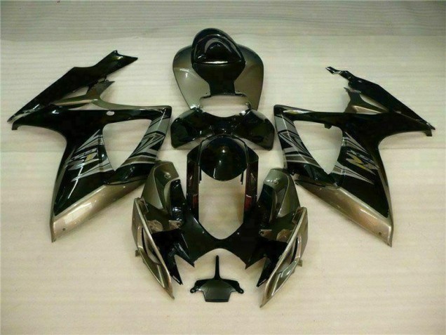 2006-2007 Noir Gris Suzuki GSXR 600/750 Carénage Moto 2006-2007 Noir Gris Suzuki GSXR 600/750 Carénage Moto