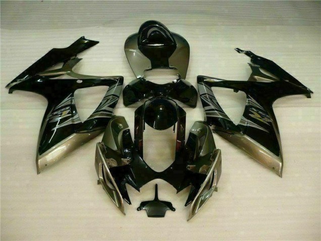 2006-2007 Noir Gris Suzuki GSXR 600/750 Carénages Moto 2006-2007 Noir Gris Suzuki GSXR 600/750 Carénages Moto