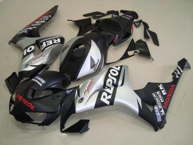 2006-2007 Noir Mat Argent Repsol Honda CBR1000RR Carénage Moto 2006-2007 Noir Mat Argent Repsol Honda CBR1000RR Carénage Moto