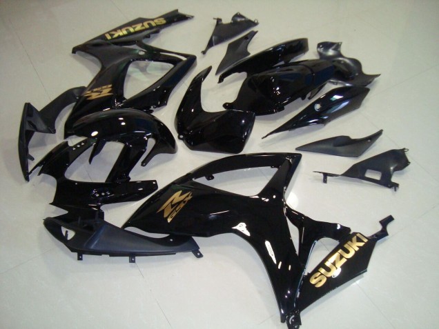 2006-2007 Noir Or Décalque Suzuki GSXR 750 Carénage Moto 2006-2007 Noir Or Décalque Suzuki GSXR 750 Carénage Moto