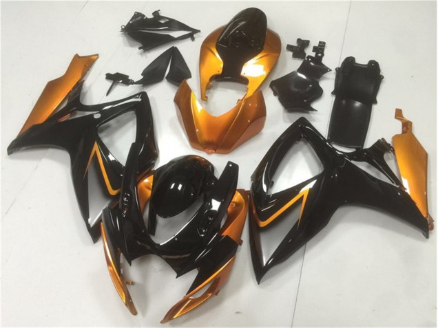 2006-2007 Noir Orange Suzuki GSXR 600/750 Carénages Moto 2006-2007 Noir Orange Suzuki GSXR 600/750 Carénages Moto