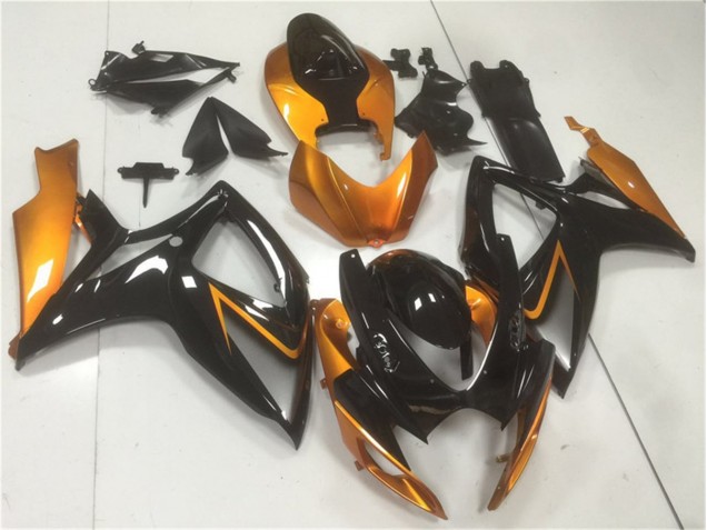 2006-2007 Noir Orange Suzuki GSXR 600/750 Carénages Moto 2006-2007 Noir Orange Suzuki GSXR 600/750 Carénages Moto
