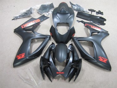 2006-2007 Noir Rouge Décalque Suzuki GSXR 600 Carénage Moto