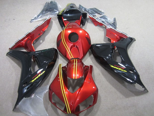 2006-2007 Noir Rouge Jaune Honda CBR1000RR Carénage Moto 2006-2007 Noir Rouge Jaune Honda CBR1000RR Carénage Moto