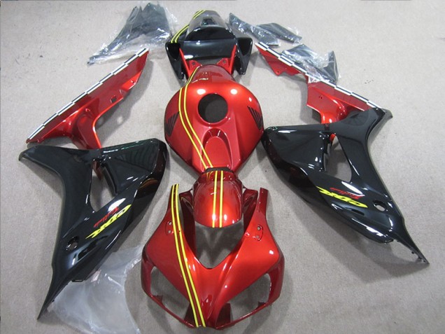 2006-2007 Noir Rouge Jaune Honda CBR1000RR Carénages Moto 2006-2007 Noir Rouge Jaune Honda CBR1000RR Carénages Moto