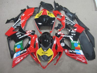 2006-2007 Noir Rouge Jaune Jomo Suzuki GSXR 600 Carénage Moto