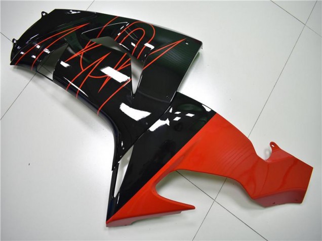 2006-2007 Noir Rouge Kawasaki ZX10R Carénage Moto 2006-2007 Noir Rouge Kawasaki ZX10R Carénage Moto