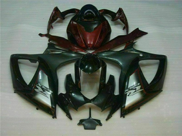 2006-2007 Noir Rouge Suzuki GSXR 600/750 Carénage Moto 2006-2007 Noir Rouge Suzuki GSXR 600/750 Carénage Moto