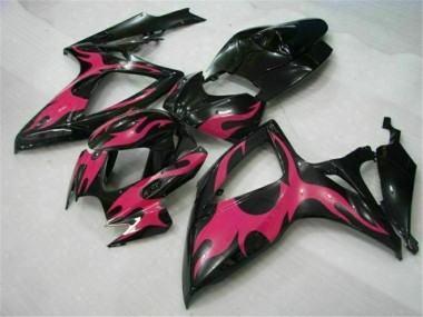 2006-2007 Noir Suzuki GSXR 600/750 Carrosserie Moto