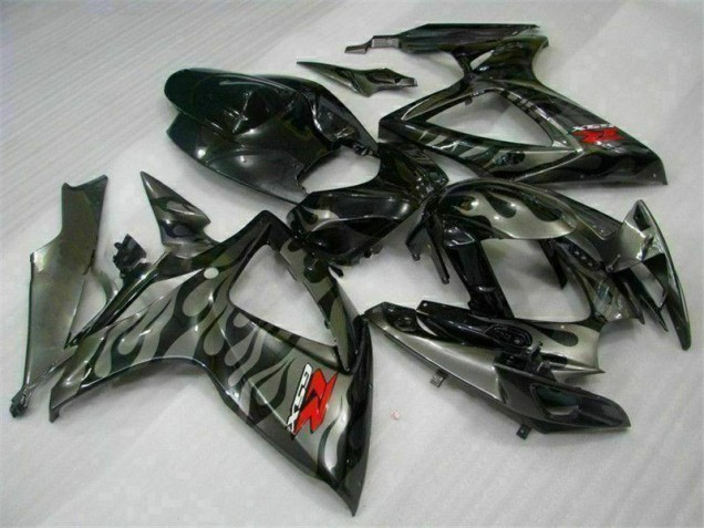 2006-2007 Noir Suzuki GSXR 600/750 Kit Carénages Motos & Plastique 2006-2007 Noir Suzuki GSXR 600/750 Kit Carénages Motos & Plastique