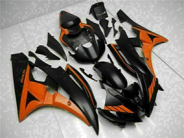 2006-2007 Orange Noir Yamaha YZF R6 Carénage Moto 2006-2007 Orange Noir Yamaha YZF R6 Carénage Moto