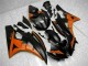 2006-2007 Orange Noir Yamaha YZF R6 Carénage Moto 2006-2007 Orange Noir Yamaha YZF R6 Carénage Moto