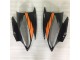 2006-2007 Orange Noir Yamaha YZF R6 Carénages Moto