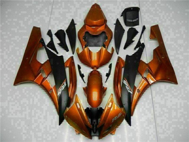 2006-2007 Orange Yamaha YZF R6 Carénage Moto 2006-2007 Orange Yamaha YZF R6 Carénage Moto