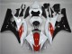 2006-2007 Rouge Blanc Noir Yamaha YZF R6 Carénage Moto