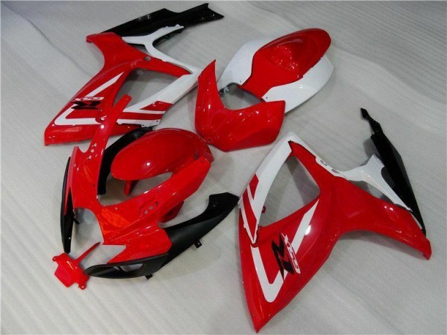 2006-2007 Rouge Blanc Suzuki GSXR 600/750 Carénage Moto