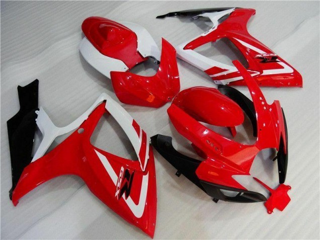 2006-2007 Rouge Blanc Suzuki GSXR 600/750 Carénage Moto
