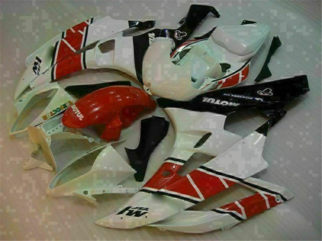 2006-2007 Rouge Blanc Yamaha YZF R6 Carénages Moto & Carrosserie