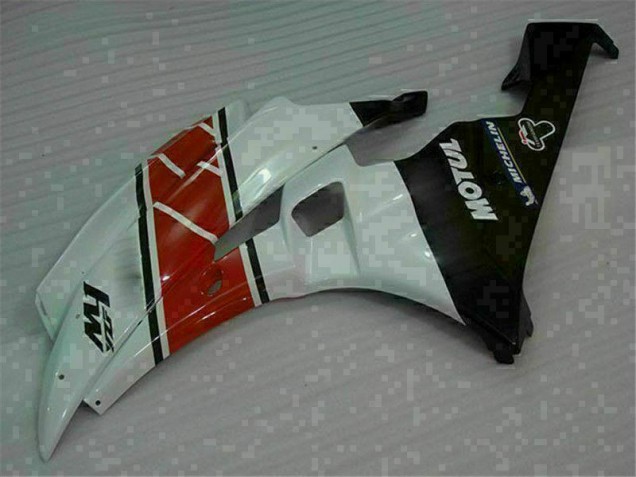 2006-2007 Rouge Blanc Yamaha YZF R6 Carénages Moto & Carrosserie