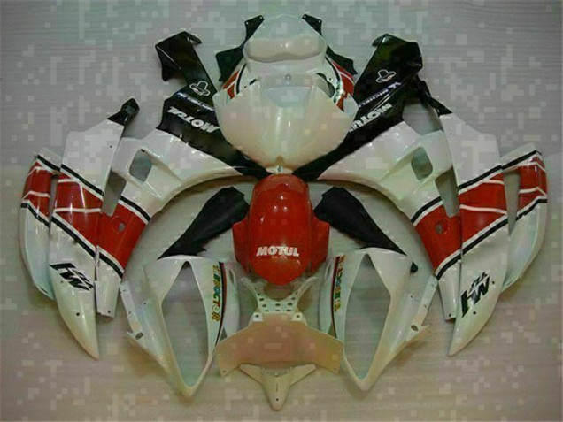 2006-2007 Rouge Blanc Yamaha YZF R6 Carénages Moto & Carrosserie