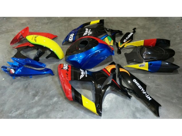 2006-2007 Rouge Bleu Suzuki GSXR 600/750 Carénage Moto 2006-2007 Rouge Bleu Suzuki GSXR 600/750 Carénage Moto