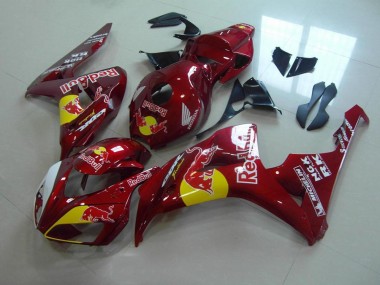 2006-2007 Rouge Bonbon Red Bull Honda CBR1000RR Carénage Moto