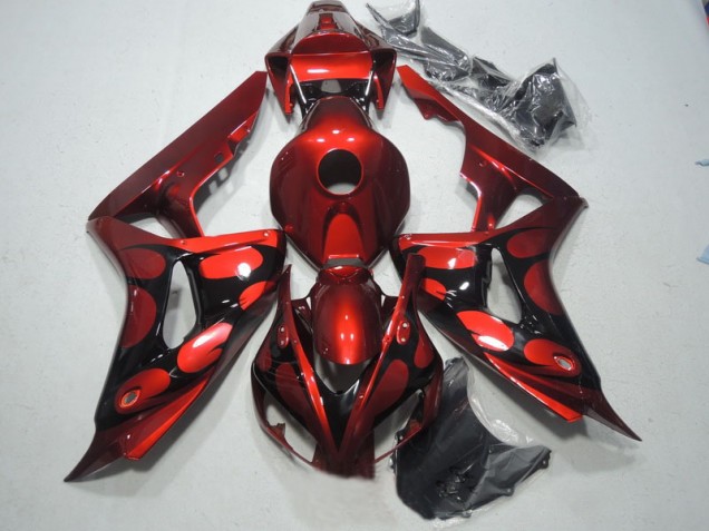 2006-2007 Rouge Noir Honda CBR1000RR Carénage Moto 2006-2007 Rouge Noir Honda CBR1000RR Carénage Moto
