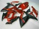 2006-2007 Rouge Noir Suzuki GSXR 600/750 Kit Carénages Motos Complet