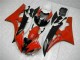 2006-2007 Rouge Noir Yamaha YZF R6 Carénage Moto