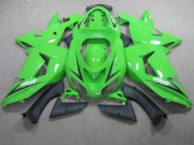 2006-2007 Vert Blanc Ninja Kawasaki ZX10R Carénage Moto 2006-2007 Vert Blanc Ninja Kawasaki ZX10R Carénage Moto