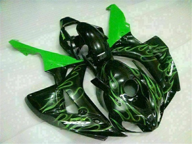 2006-2007 Vert Flamme Noir Honda CBR1000RR Carénage Moto 2006-2007 Vert Flamme Noir Honda CBR1000RR Carénage Moto