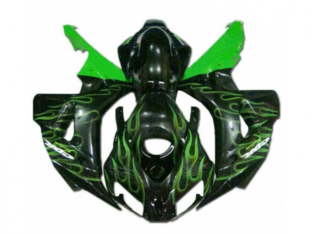 2006-2007 Vert Flamme Noir Honda CBR1000RR Carénage Moto 2006-2007 Vert Flamme Noir Honda CBR1000RR Carénage Moto