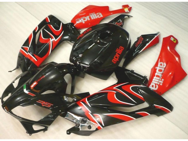 2006-2011 Noir Rouge Aprilia RS125 Carénage Moto 2006-2011 Noir Rouge Aprilia RS125 Carénage Moto