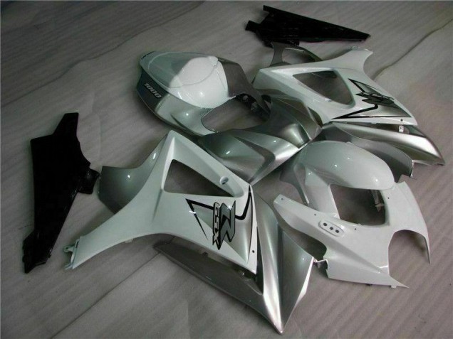 2007-2008 Argent Blanc Suzuki GSXR 1000 Carénage Moto 2007-2008 Argent Blanc Suzuki GSXR 1000 Carénage Moto