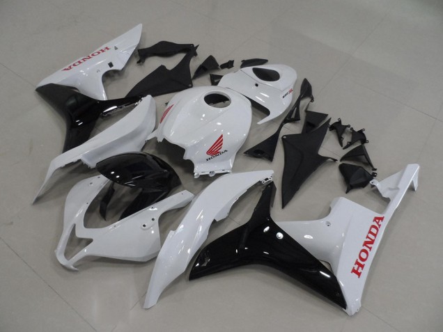 2007-2008 Blanc Noir Honda CBR600RR Carénage Moto 2007-2008 Blanc Noir Honda CBR600RR Carénage Moto