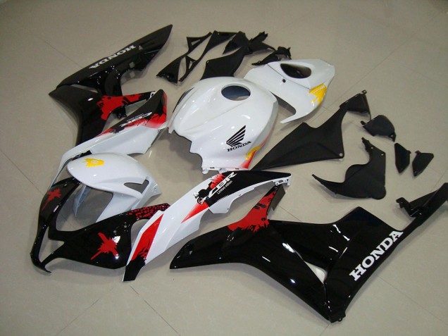 2007-2008 Blanc Noir Rouge Honda CBR600RR Carénages Moto 2007-2008 Blanc Noir Rouge Honda CBR600RR Carénages Moto