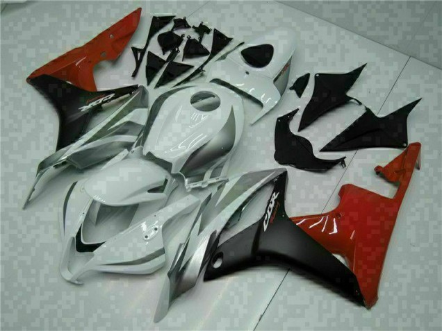 2007-2008 Blanc Noir Rouge Honda CBR600RR Carrosserie Moto 2007-2008 Blanc Noir Rouge Honda CBR600RR Carrosserie Moto