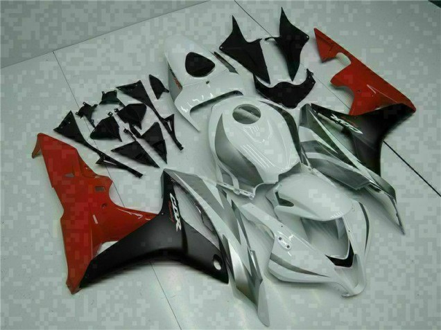 2007-2008 Blanc Noir Rouge Honda CBR600RR Carrosserie Moto 2007-2008 Blanc Noir Rouge Honda CBR600RR Carrosserie Moto