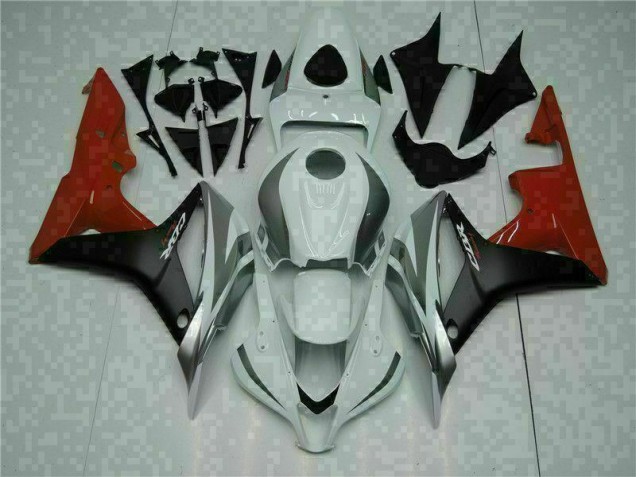 2007-2008 Blanc Noir Rouge Honda CBR600RR Carrosserie Moto 2007-2008 Blanc Noir Rouge Honda CBR600RR Carrosserie Moto