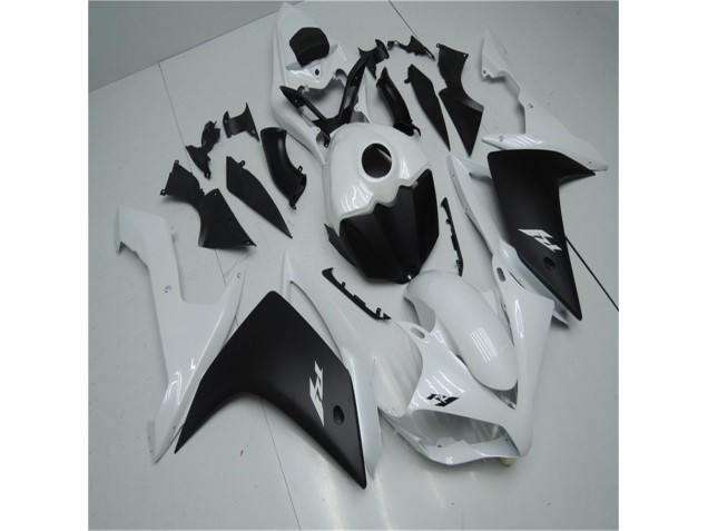 2007-2008 Blanc Noir Yamaha YZF R1 Carénage Moto 2007-2008 Blanc Noir Yamaha YZF R1 Carénage Moto